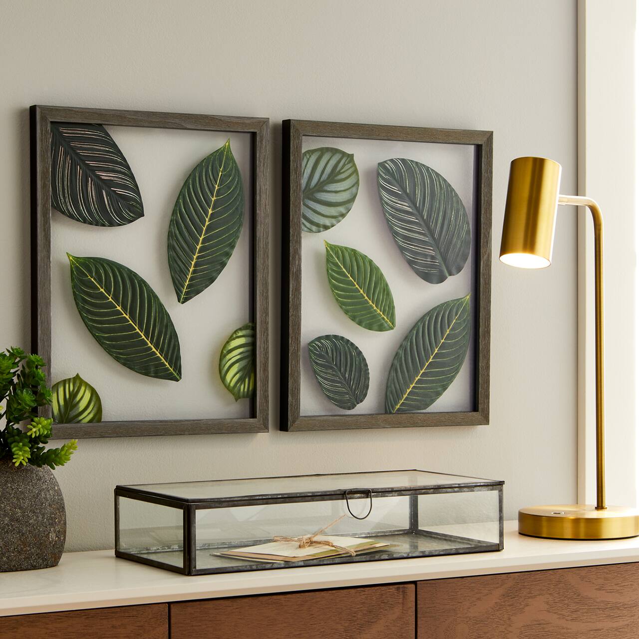 Pressed Leaf Floating Frame